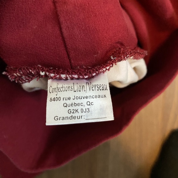 Grow with me pants, popsicles pattern 6-36 months, handmade, burgundy - Picture 3 of 3